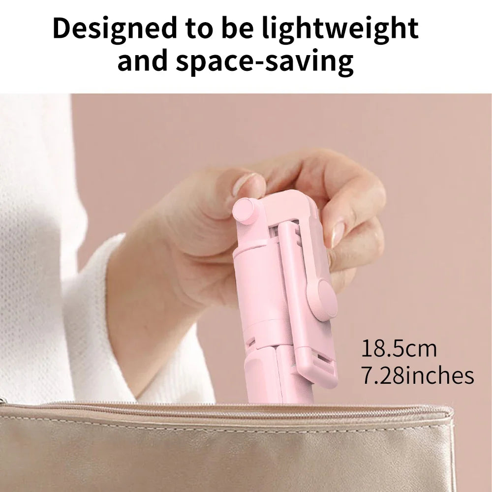 Wireless Selfie Stick Tripod Stand with Detachable Remote for iPhone Mobile Phone Tiktok Live Streaming - ALPENZO
