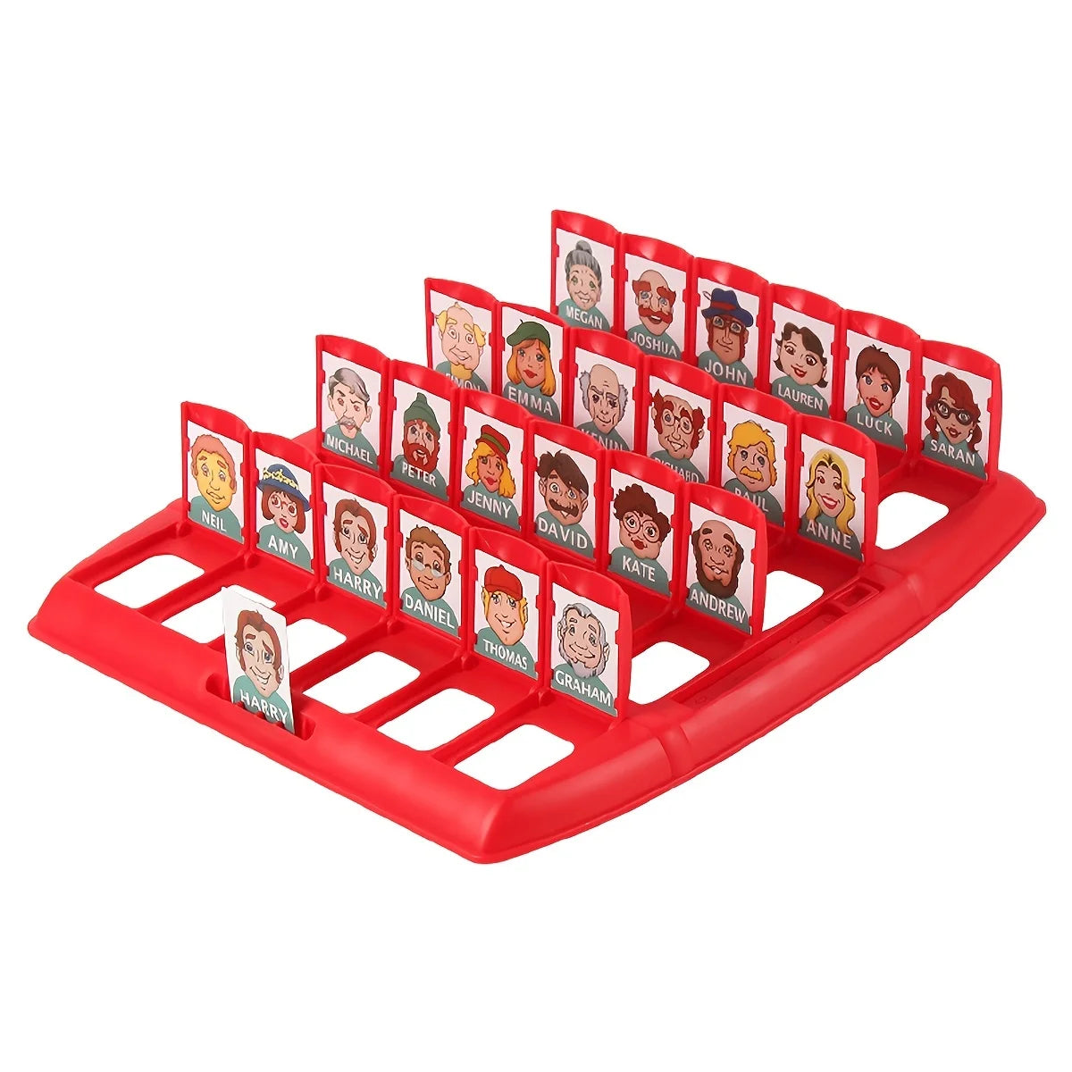 Guess Who I Am Puzzle Game Two Person Interactive Portable Tray Puzzle Board Game Suitable for Children ALPENZO