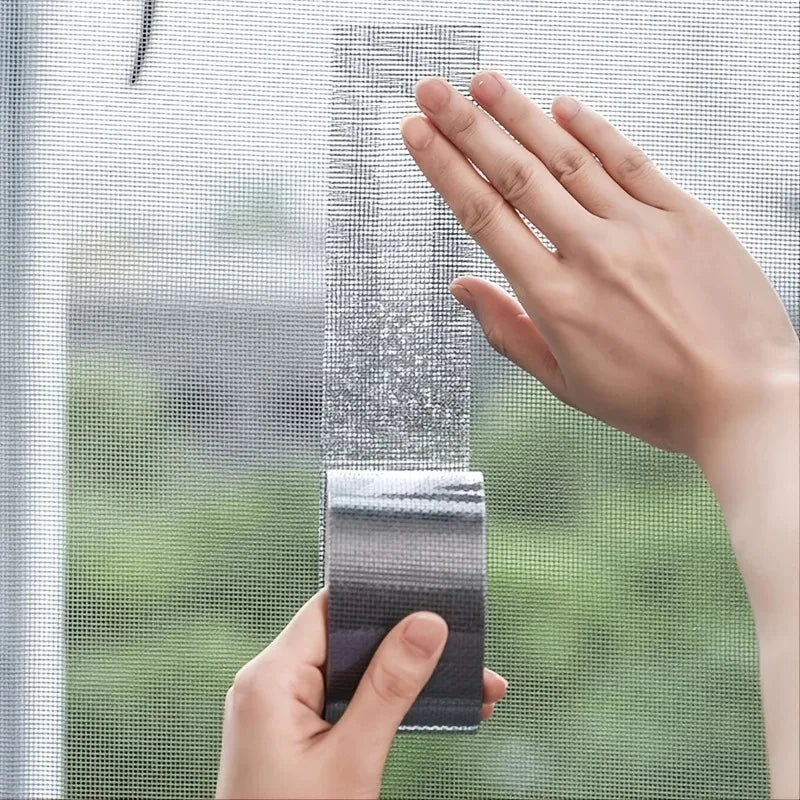 5mm/2m Self-adhesive Window Screen Repair Subsidy Anti-bug Fly Mesh Perforation Tape Is Durable - ALPENZO