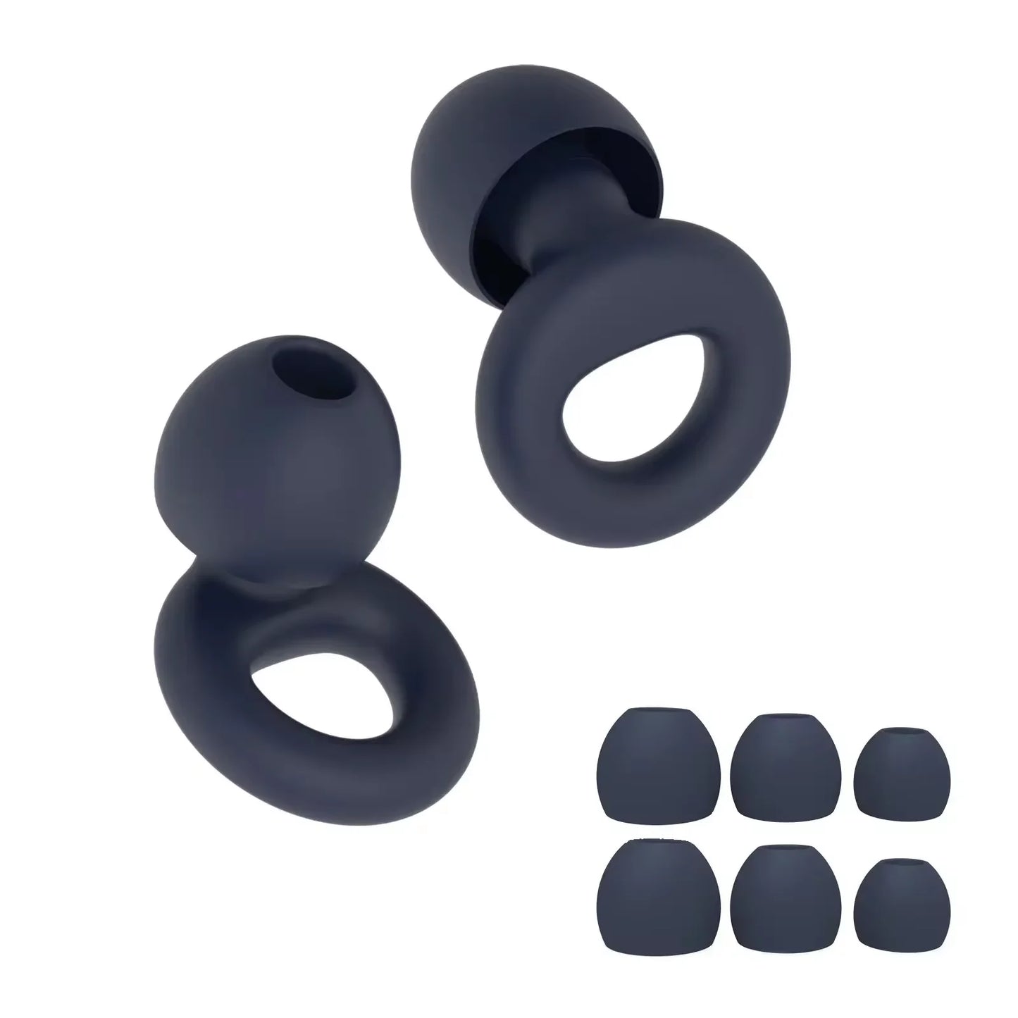HUAK Quiet Ear Plugs for Sleep,Swim, Work– Super Soft, Reusable Hearing Protection for Noise Reduction 8 Ear Tips in XS/S/M/L