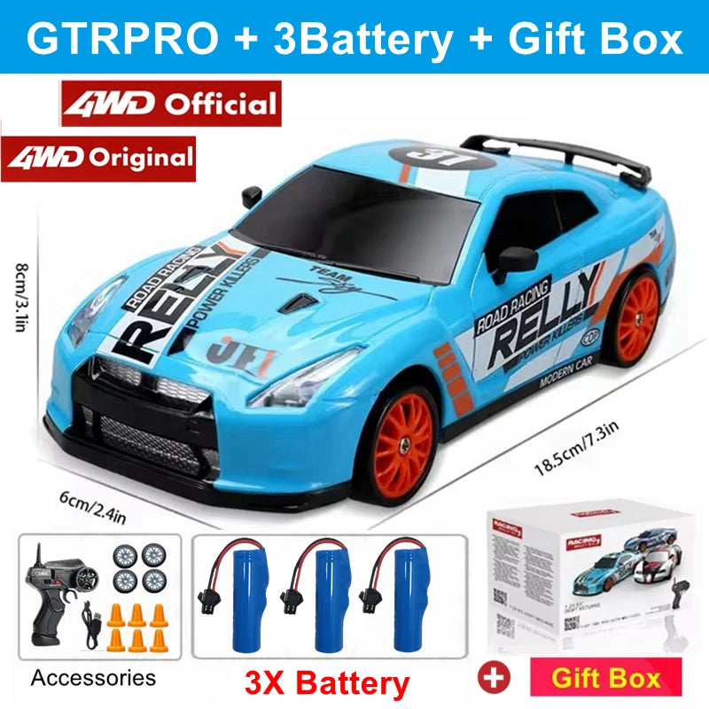 2.4G High speed Drift Rc Car 4WD Remote Control AE86 Model GTRPRO Vehicle Car RC Racing Cars Toy for Children Christmas Gifts ALPENZO