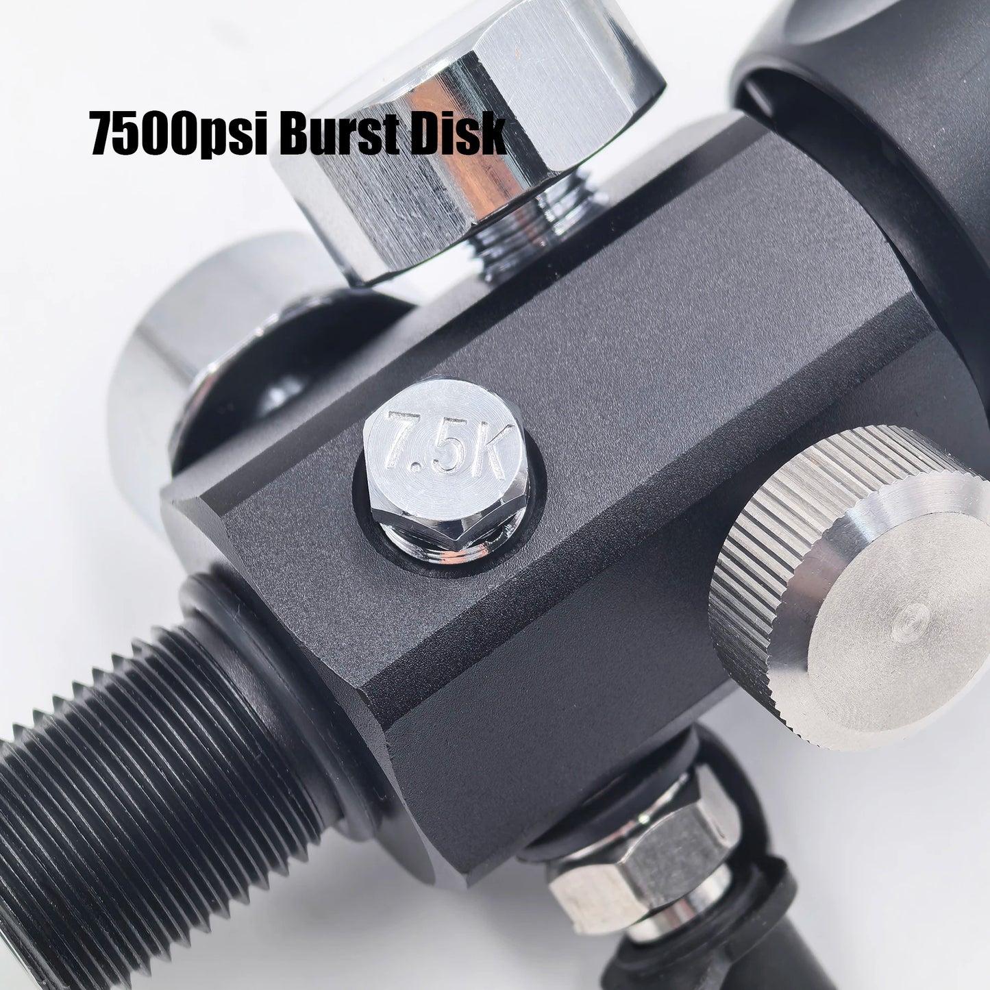 DIN Valve Fill Station Adapter 4500psi/300bar with 20inches Hose Dual Gauge for Charging Scuba Tank Diving