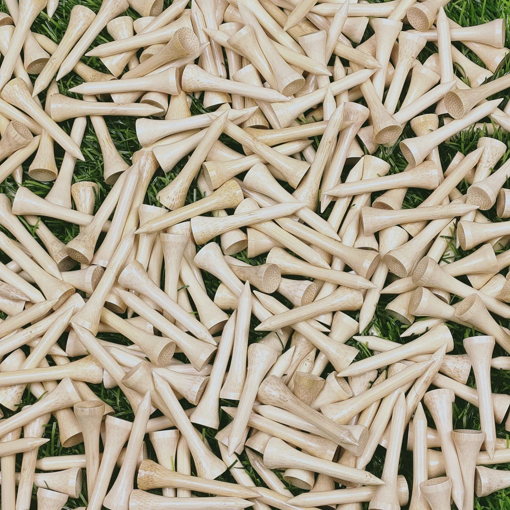 100Pcs/Bag Golf Tees Bamboo Golf Balls Holder 4 Sizes Available Drop Ship 42mm 54mm 70mm 83mm 