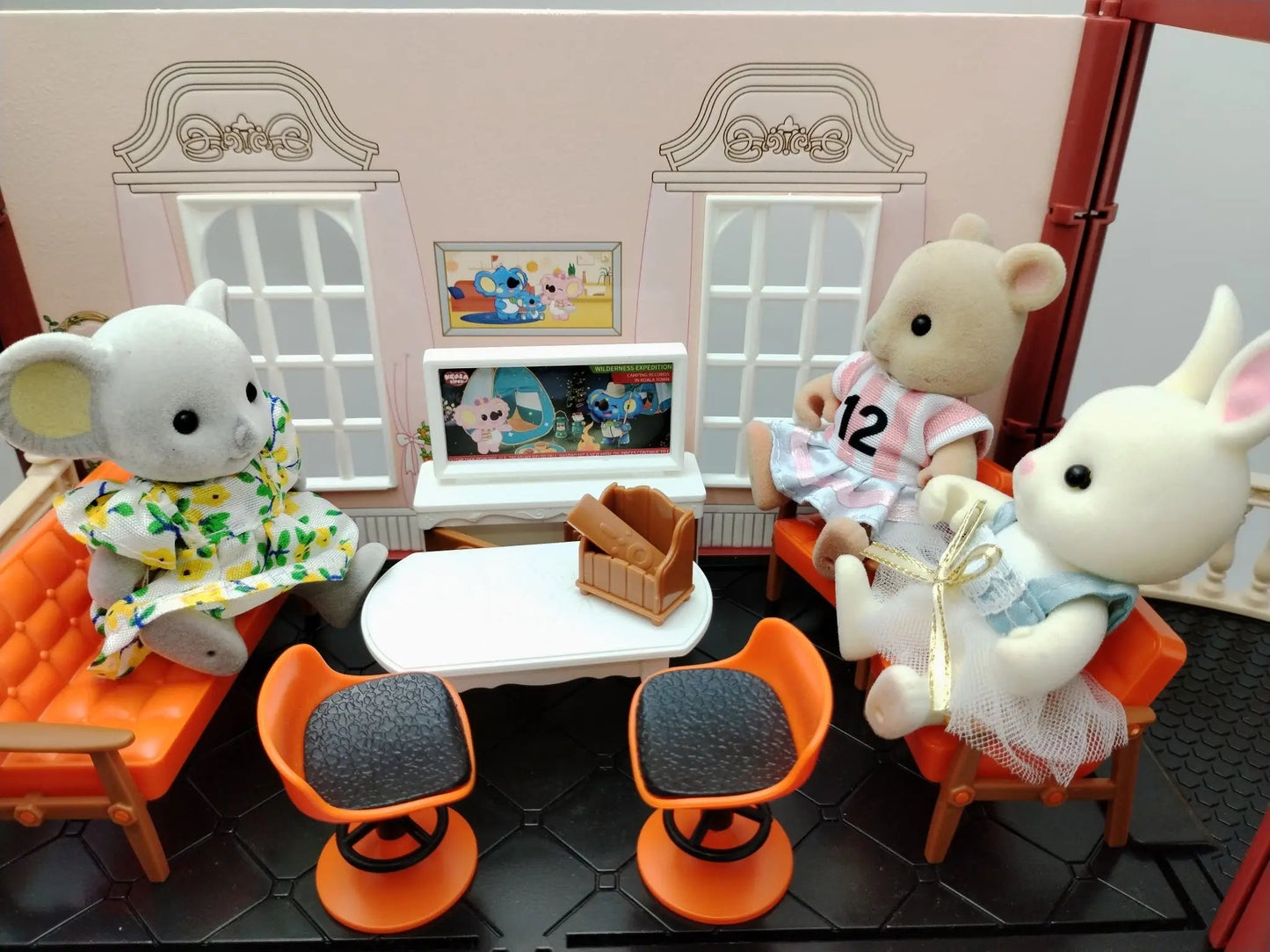 miniature items dollhouse furniture accessories living room bedroom supermarket shopping games family interaction doll kids toys ALPENZO
