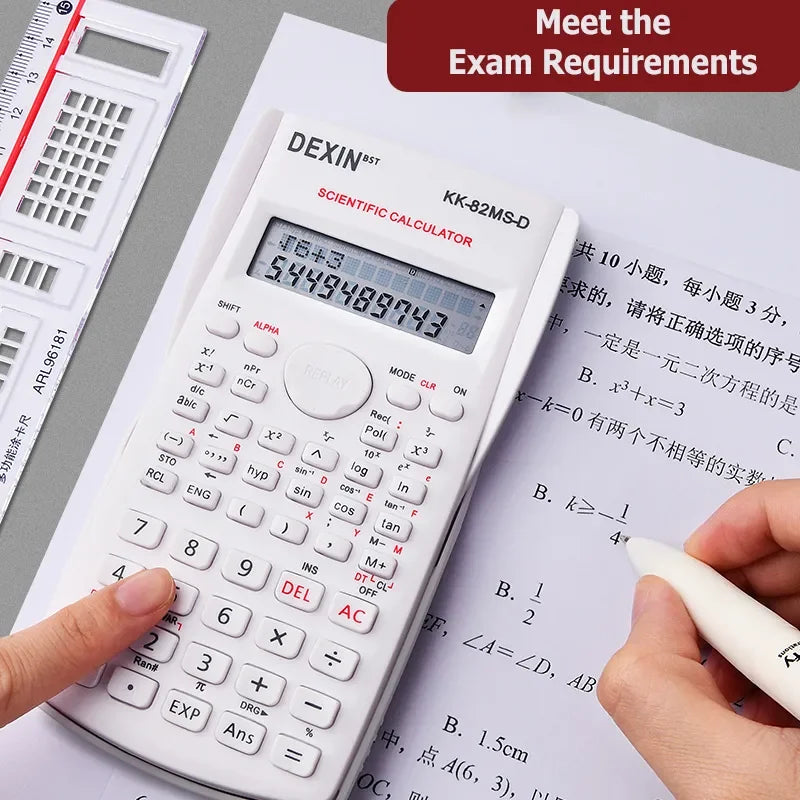 Multifunctional Scientific Calculator Student Simple Portable Big Screen Function Calculator Stationery School Office Supplies ALPENZO