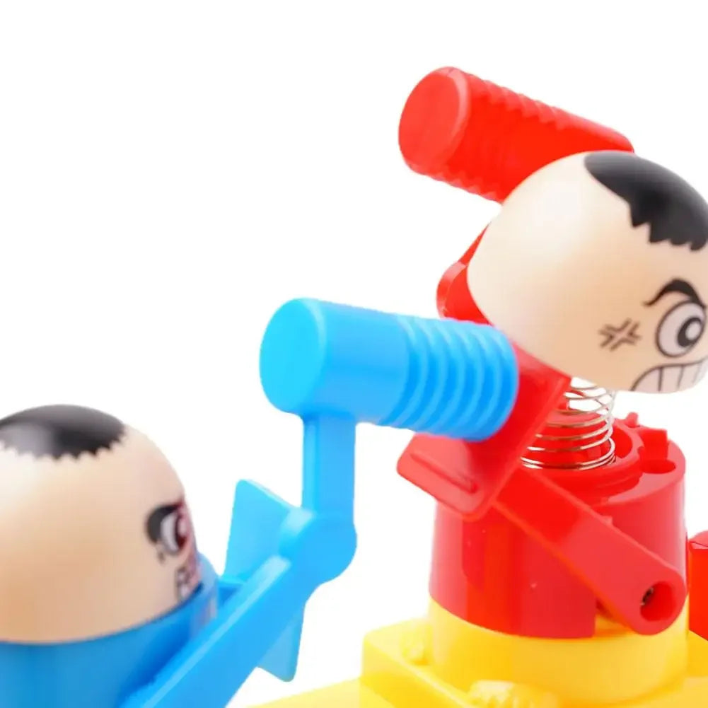 Mini Children's Head Knocking Little Man Fighting Red and Blue Attack and Defense Twin Parent Child Finger Fighting Game Machine ALPENZO
