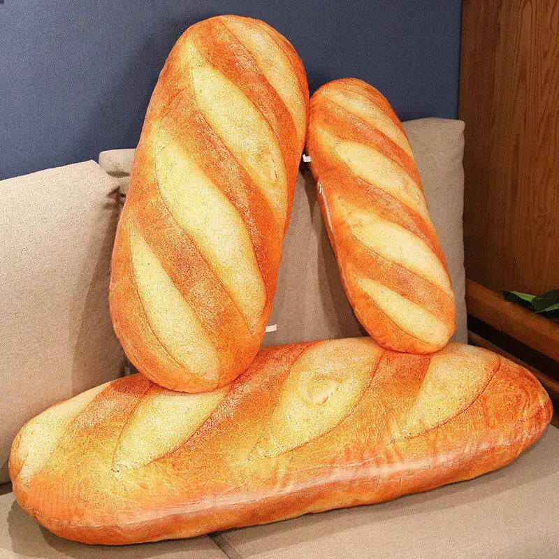 French Bread Pillow Plush Stuffed Printing Images Food Plushie Peluche Party Prop Decor Sleeping Companion Kits Gift Room Decor ALPENZO