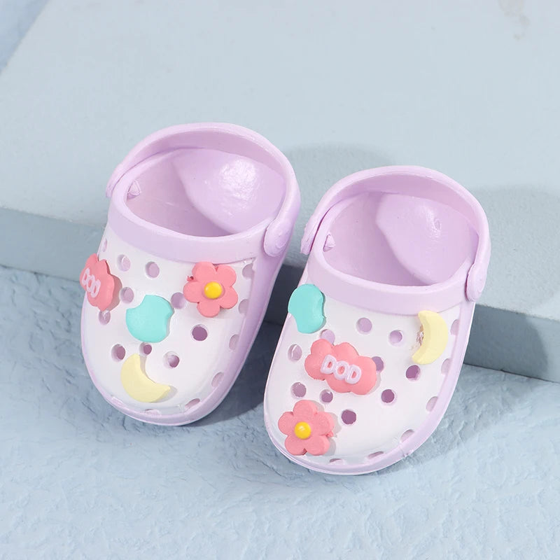 1 Pair For SD Doll For OB11 Doll Slippers Girl Gifts Doll Shoes Dolls Accessories Play House Shark Slippers ALPENZO