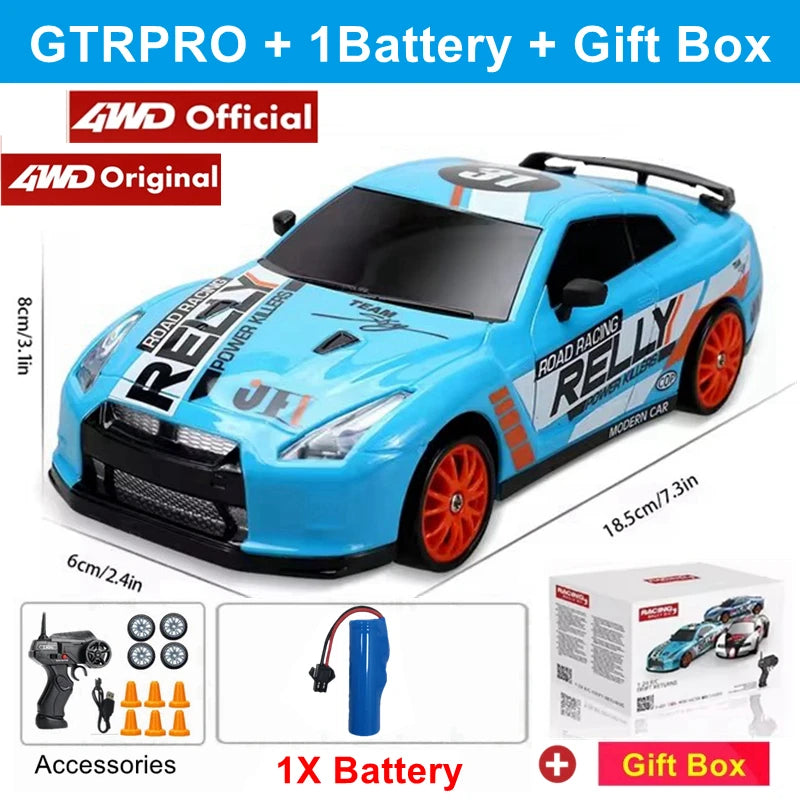 2.4G High speed Drift Rc Car 4WD Remote Control AE86 Model GTRPRO Vehicle Car RC Racing Cars Toy for Children Christmas Gifts ALPENZO
