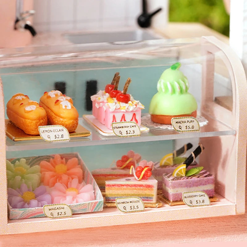 Wooden Miniature Doll House DIY Small House Kit 3D Puzzle Assemble Building Model Home Bedroom Decoration With Furniture Gifts ALPENZO