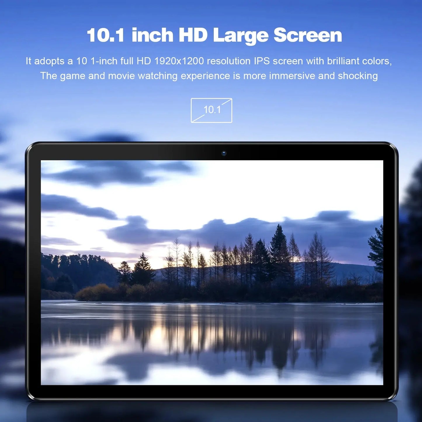 PRITOM 10 Inch Tablet PC with SIM Slot Android 13 64 GB Quad Core Touch Screen WiFi GPS Support 3G Phone Call - ALPENZO