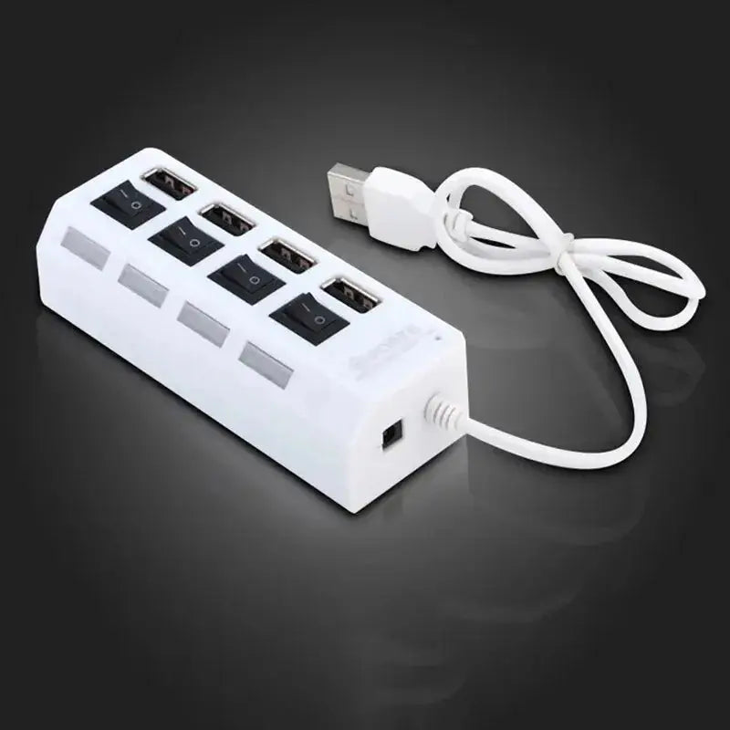 High Speed Usb Hub 2.0 Adapter Expander Multi Usb Splitter Multiple Extender Led Switch Lamp For Pc Laptop 4 Ports 7 Ports - ALPENZO