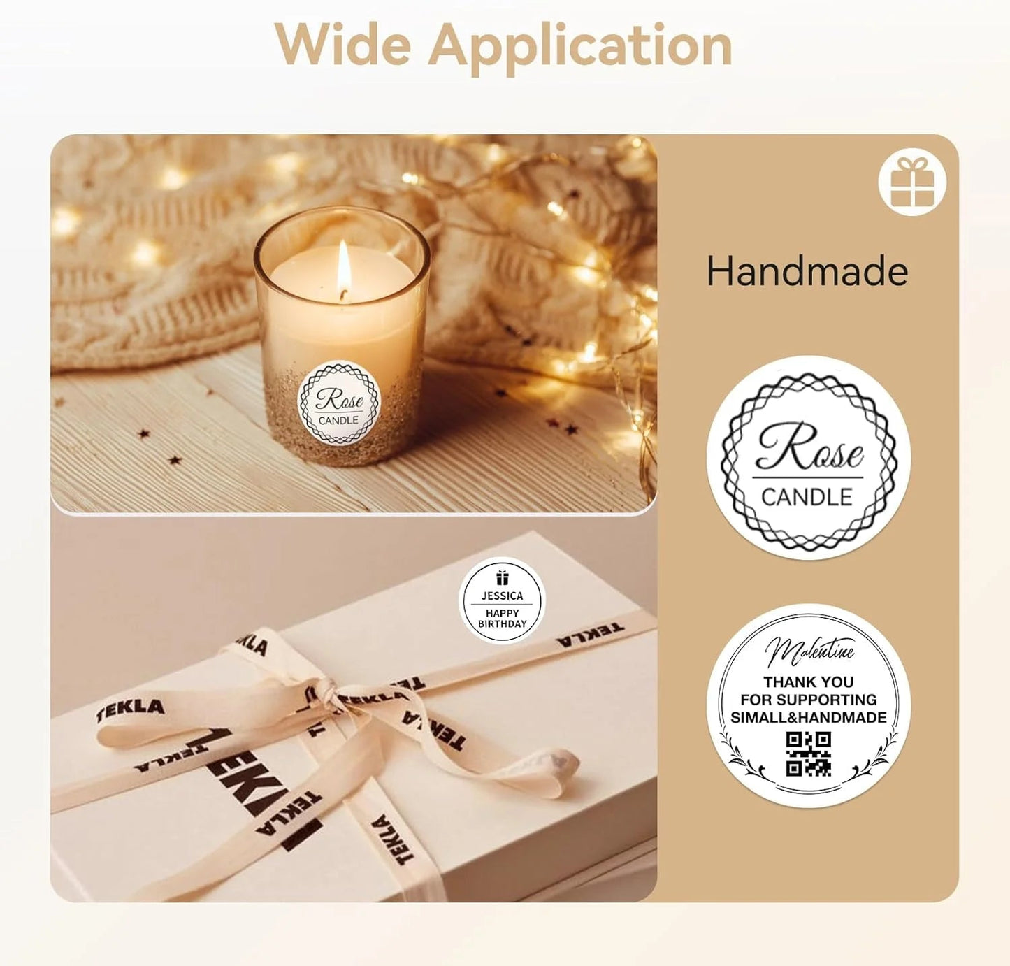 NiiMBOT B21 B1 B3S Round Label Printing Sticker Self-adhesive Thermal Waterproof Digital Number Cake Sealing Sticker Paper ALPENZO