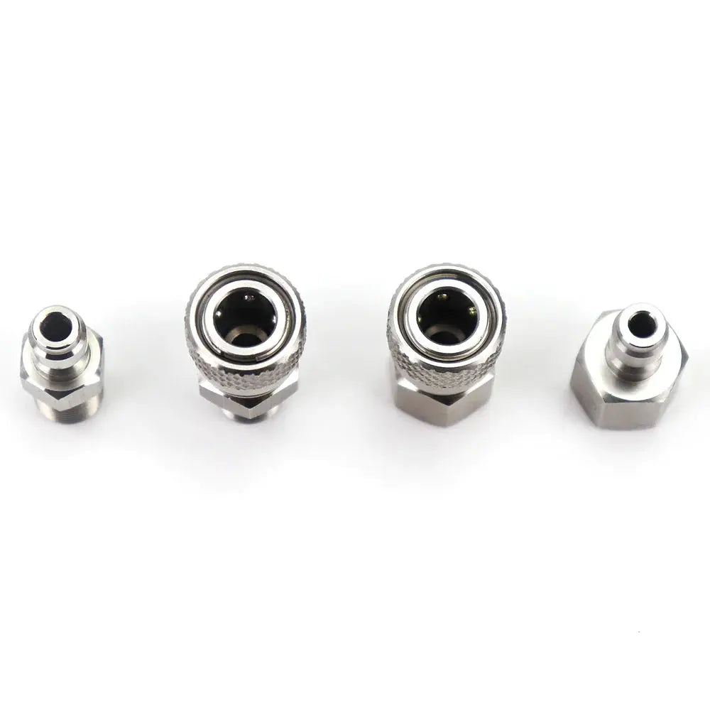 AIR CO2 Foster Quick Disconnect Male/Female Adaptor Fill Nipple Blind Plug | Thread 1/8NPT&1/8BSP&M10*1