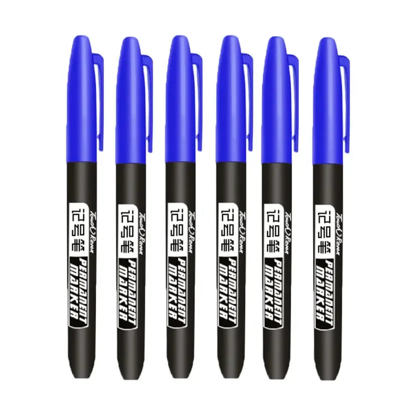Permanent Marker Pen Drawing Markers Black Blue Red Waterproof Ink Sketch Pens Stationery Art School Supplies For Glass Metal ALPENZO