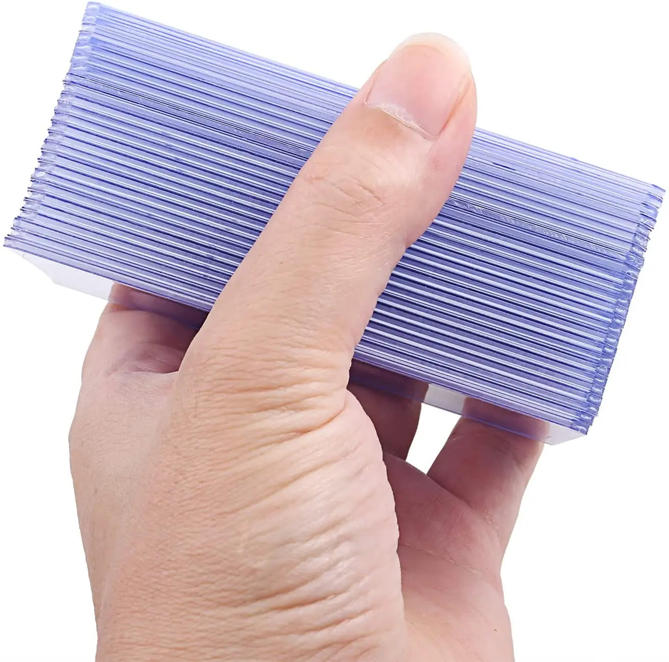 25pcs Hard Plastic Card Sleeves Game Holder PVC Cards TopLoaders Toy Top Loaders For Protectors Storage Gift Trading 3 x 4inches ALPENZO