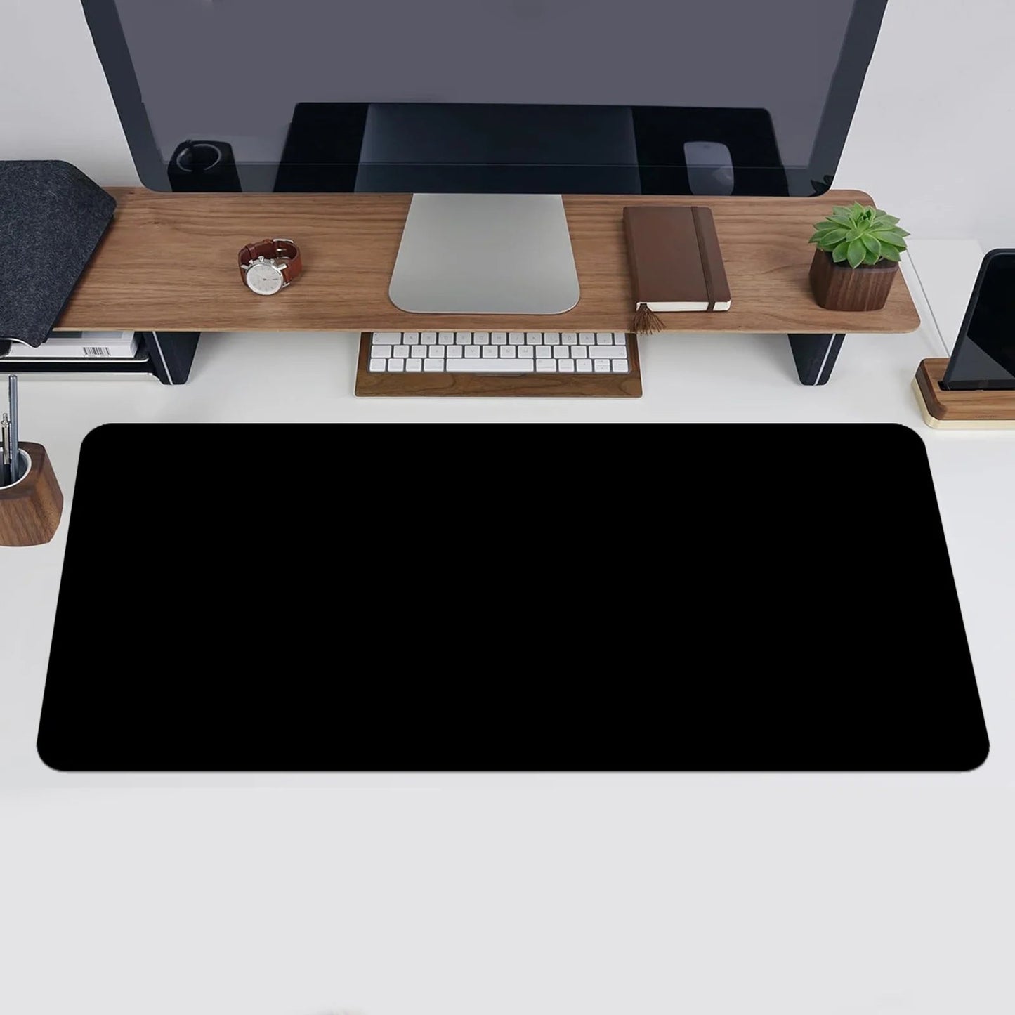PU Leather Desk Pad with Suede Base, Multi-Color Non-Slip Mouse Pad, Waterproof Desk Writing Mat, Large Desk Blotter Protector ALPENZO