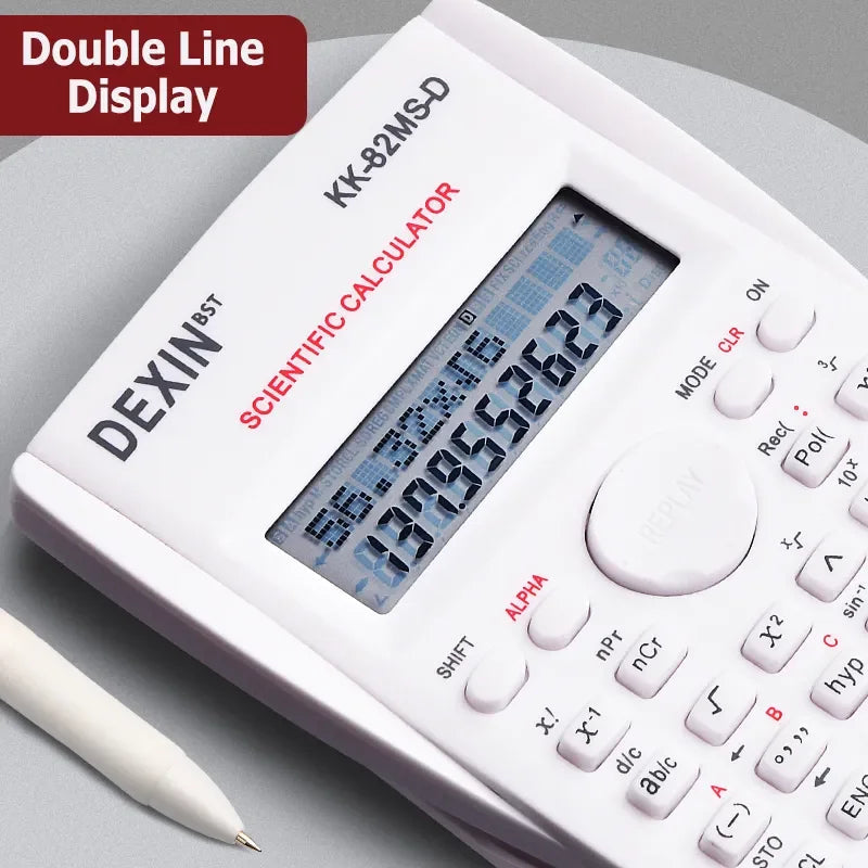 Multifunctional Scientific Calculator Student Simple Portable Big Screen Function Calculator Stationery School Office Supplies ALPENZO
