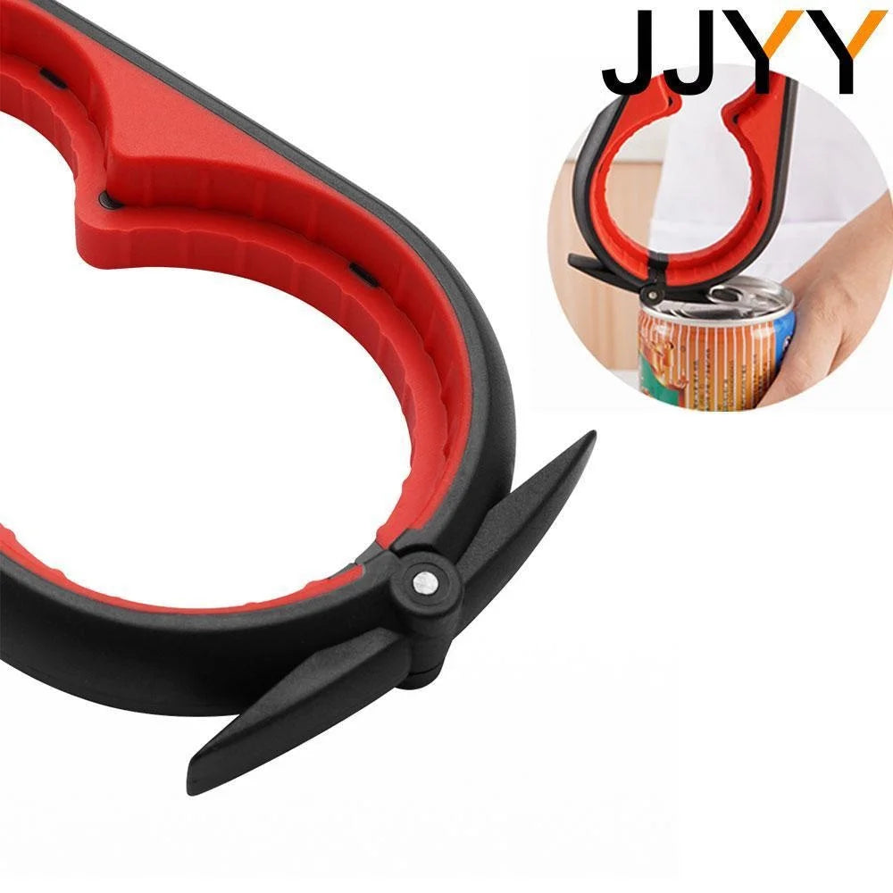 JJYY Multi-functional Home Kitchen Can Opener Non-slip Twist Bottle Opener Lid Opening Tool Kitchen Supplies - ALPENZO