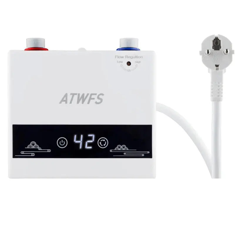 ATWFS Instant Water Heater 220V 4000W Portable Electric Heaters for Bathroom Hot Water Shower and Home Kitchen Heating - ALPENZO