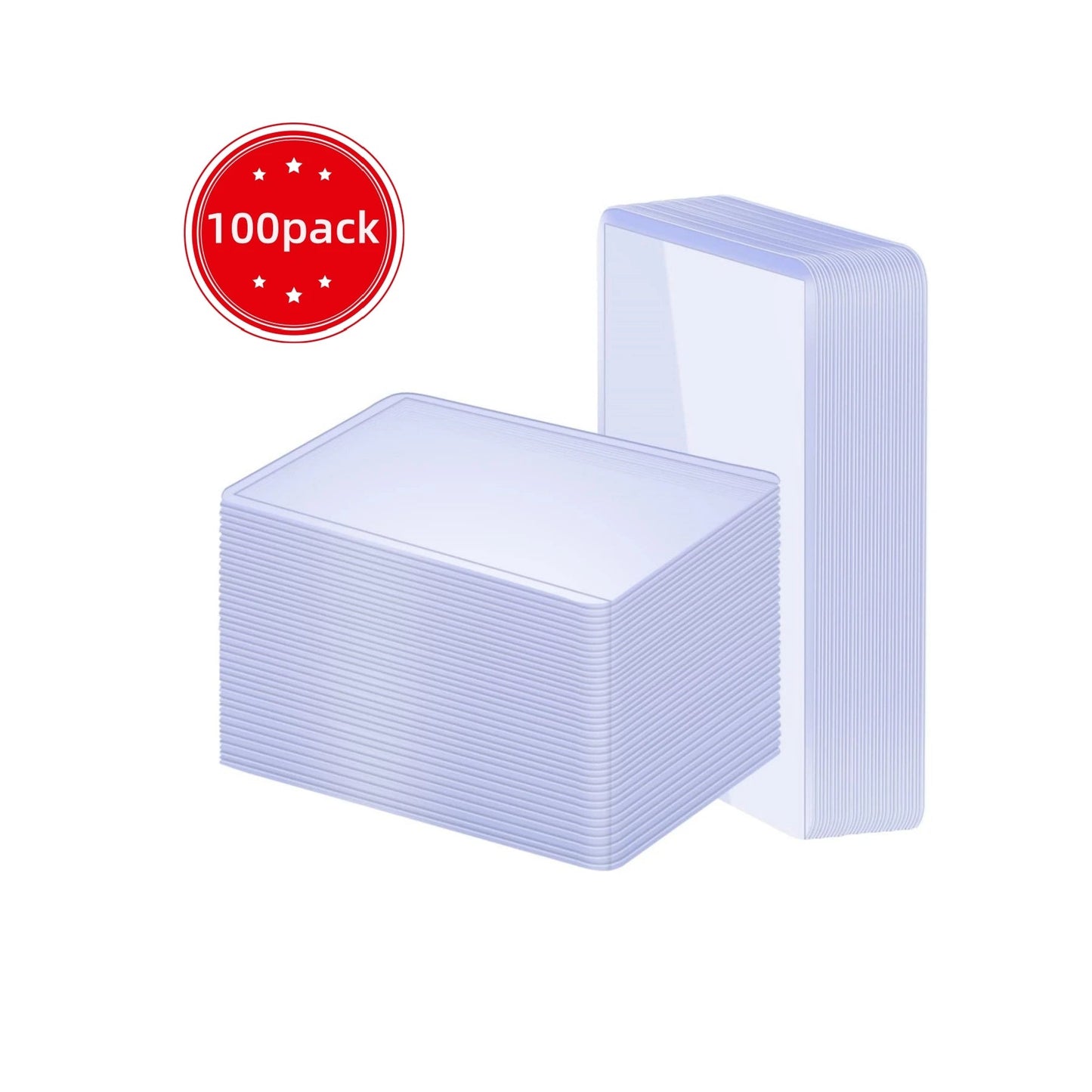 3" x 4" Clear Regular Toploaders for Cards with Card Sleeves Bundle Standard Size 25/50/100ct for All Kinds of Game Cards ALPENZO
