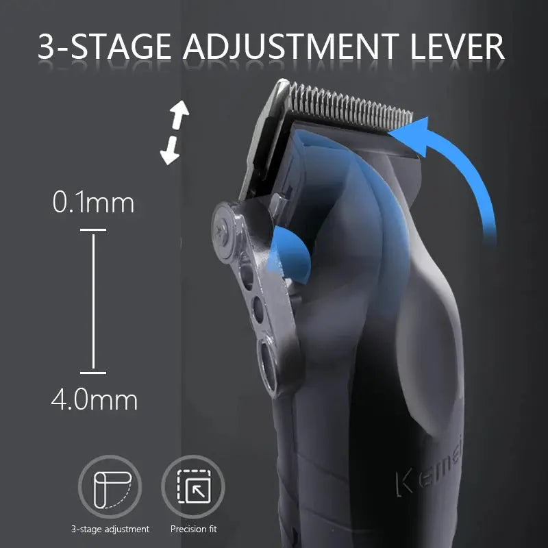 Kemei KM-2296 KM-2299 KM-1102 Professional Hair Clipper Kit Electric Shaver Male Hair Cutting Machine Men’s Trimmer Machine - ALPENZO
