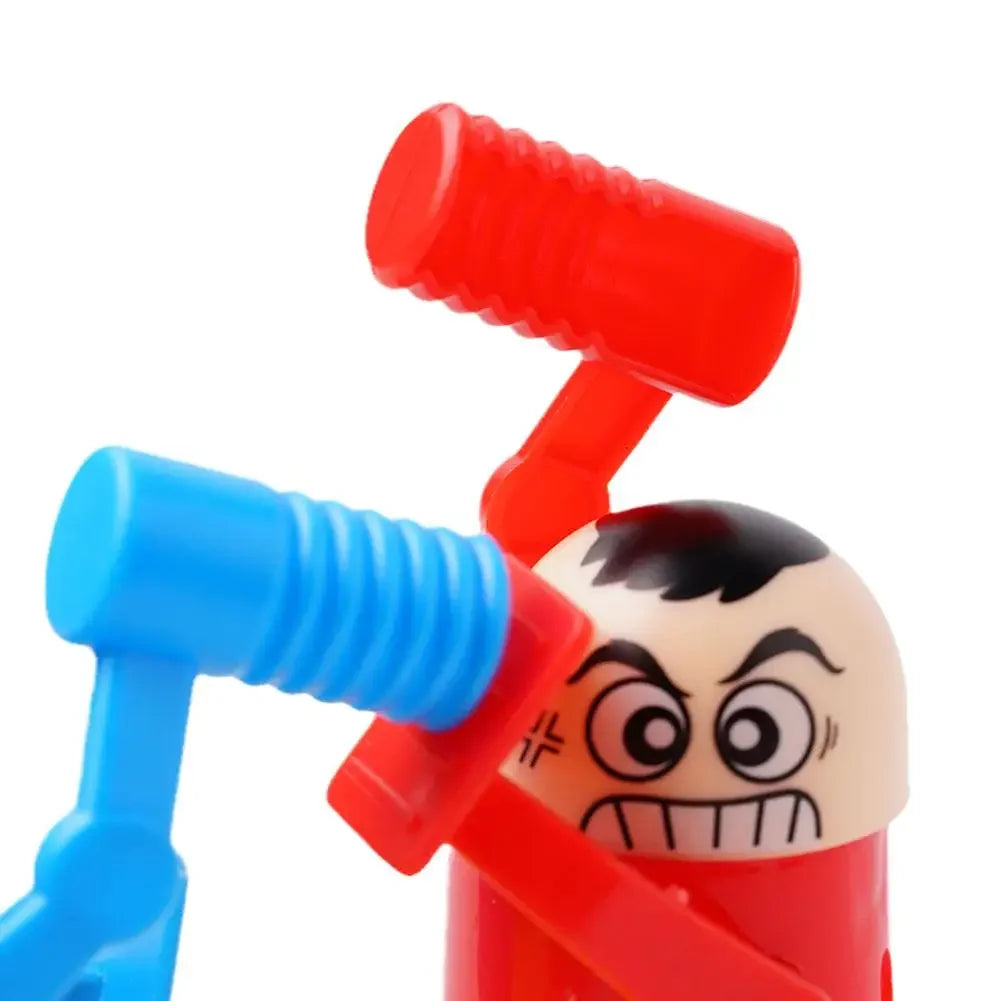 Mini Children's Head Knocking Little Man Fighting Red and Blue Attack and Defense Twin Parent Child Finger Fighting Game Machine ALPENZO