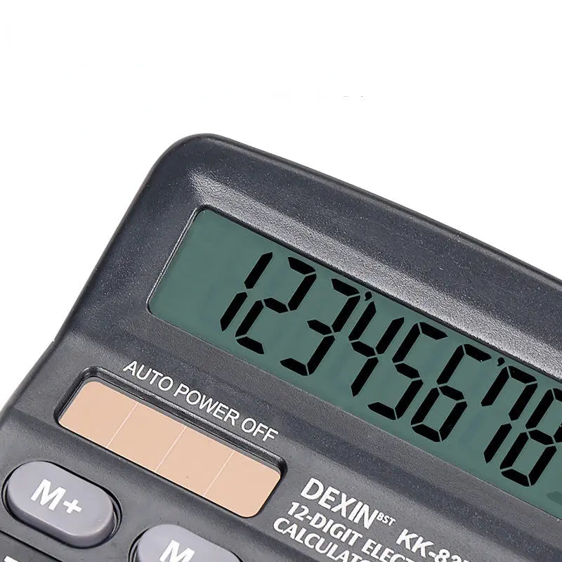 12-Digit Large LCD Display Calculator Standard Function Calculator with Solar & Battery Dual Power for Home Basic Desktop Office - ALPENZO