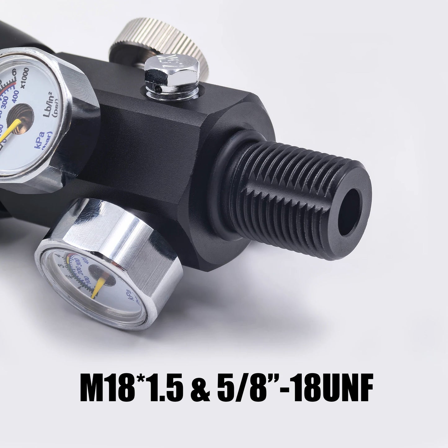 DIN Valve Fill Station Adapter 4500psi/300bar with 20inches Hose Dual Gauge for Charging Scuba Tank Diving