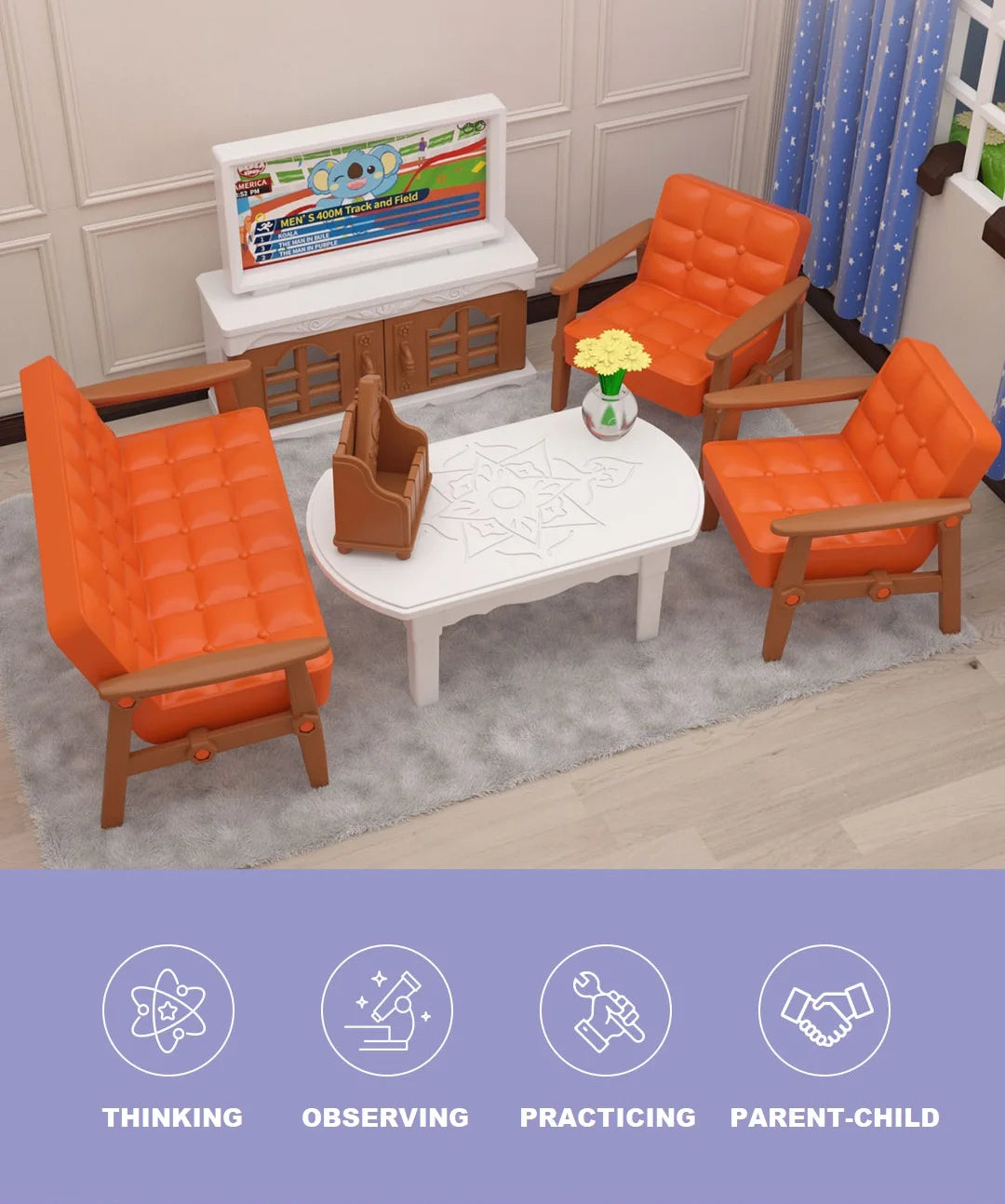 miniature items dollhouse furniture accessories living room bedroom supermarket shopping games family interaction doll kids toys ALPENZO