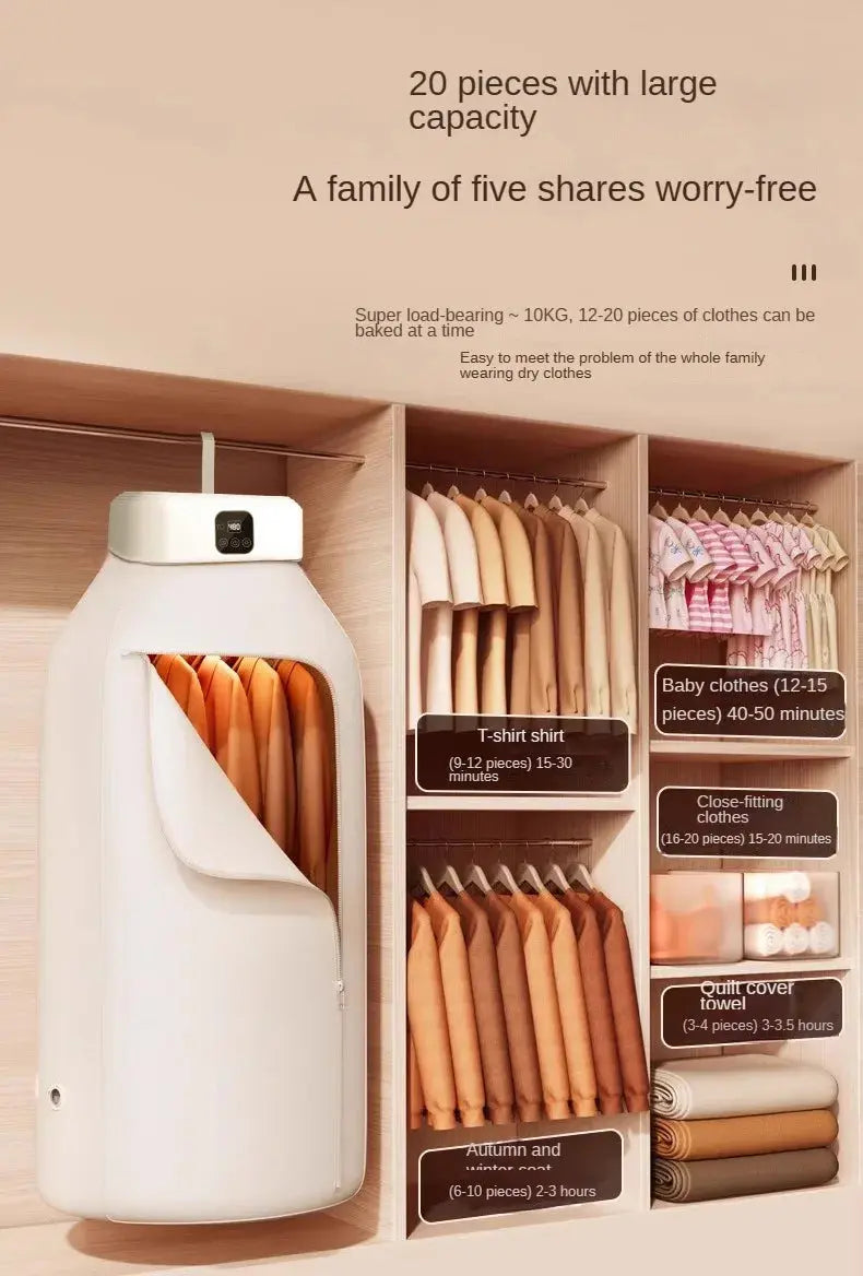 Remote Control Multifunctional Dryer Electric Clothes Home Cabinet Floor Machine Laundry Dryers Warm Air Dryer With Timing Home - ALPENZO