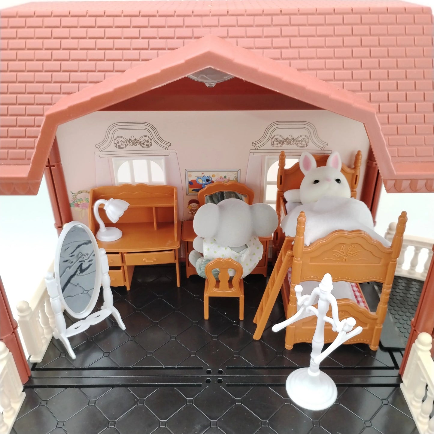 miniature items dollhouse furniture accessories living room bedroom supermarket shopping games family interaction doll kids toys ALPENZO