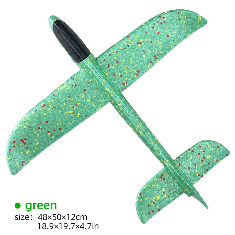 50CM Big Foam Plane Glider Hand Throw Airplane Light Inertial EPP Bubble Planes Outdoor Launch Kids Toys for Children Boys Gift ALPENZO