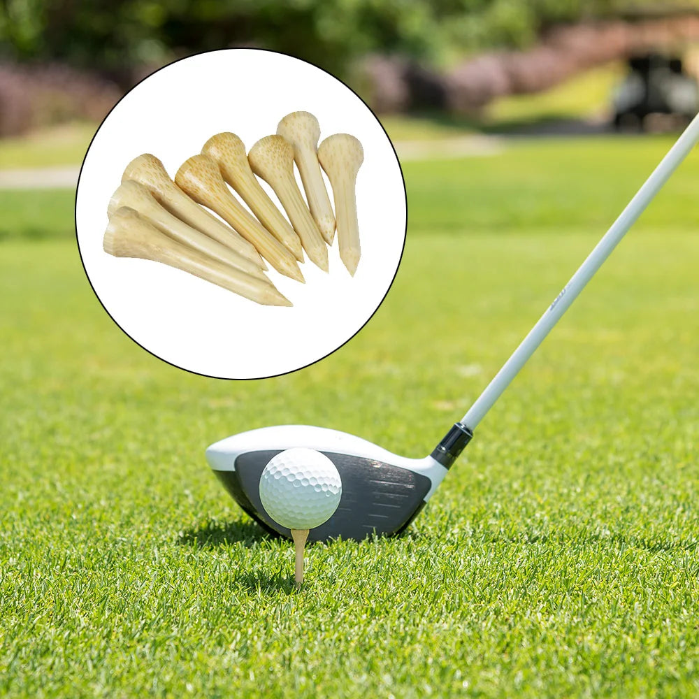 100Pcs/Bag Golf Tees Bamboo Golf Balls Holder 4 Sizes Available Drop Ship 42mm 54mm 70mm 83mm 