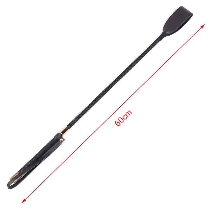 Passion Riding Training PU Leather Lightweight Durable Rattling Whip Leather Whip Equestrian Sports Outdoor Show With Handle