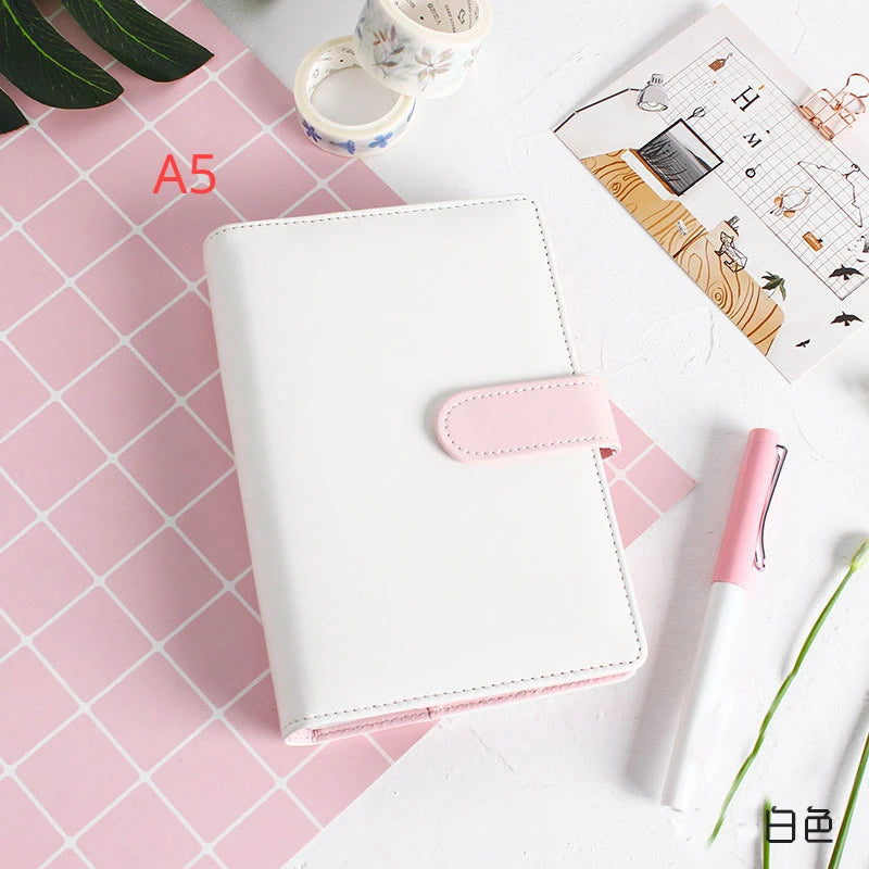 New Vintage Refillable Notebook File Folder Notepad Cover Leather Ring Binder Office Supplies ALPENZO