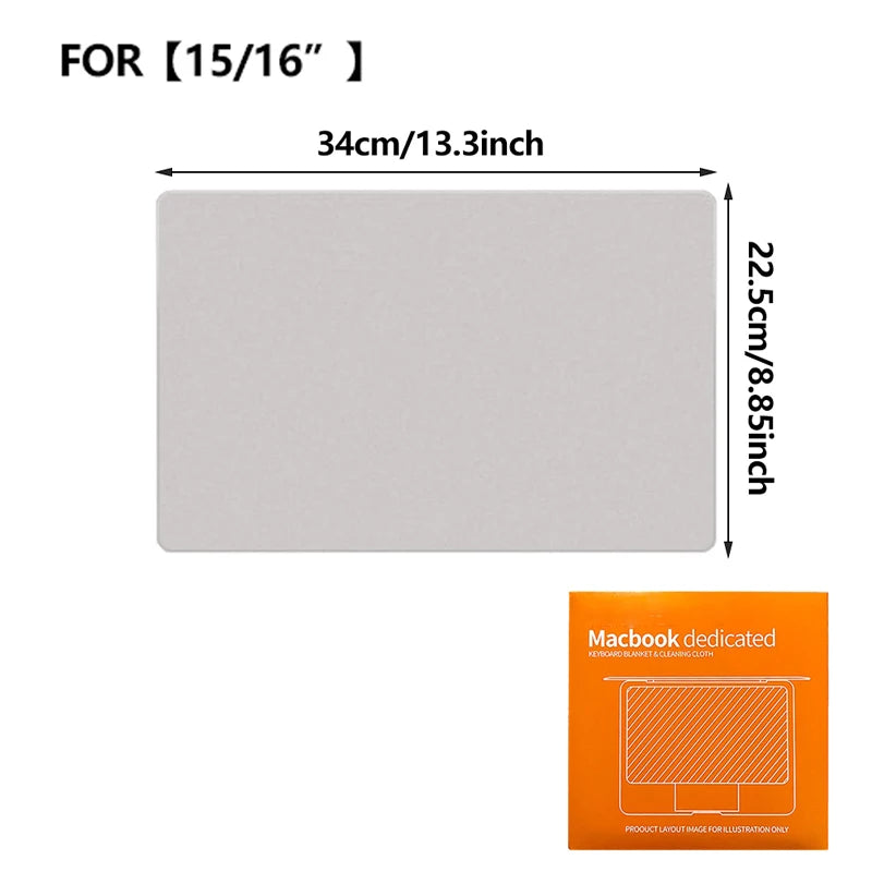 Laptop Screen Cleaner Microfiber Cover Keyboard Blanket Protective Film Cleaning Cloth For MacBook Pro 13/15/16 Inch - ALPENZO