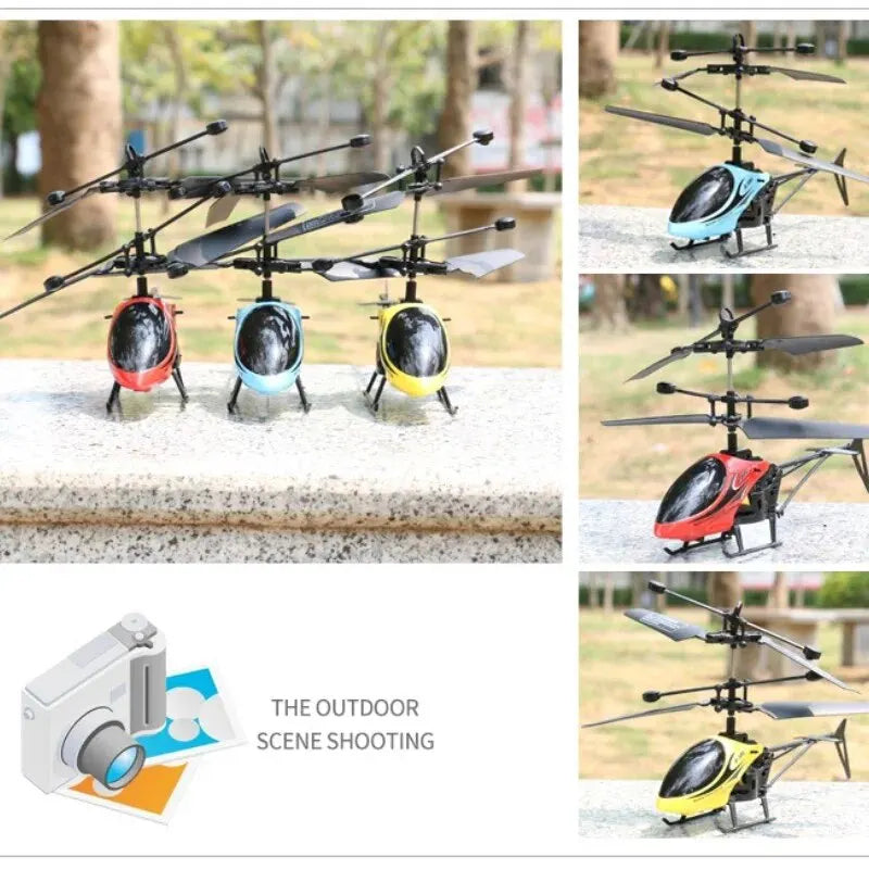 Induction Hovering Safe Fall-resistant Mini Helicopters Toys Rechargeable RC Helicopters Drone Toys Children's Gifts ALPENZO