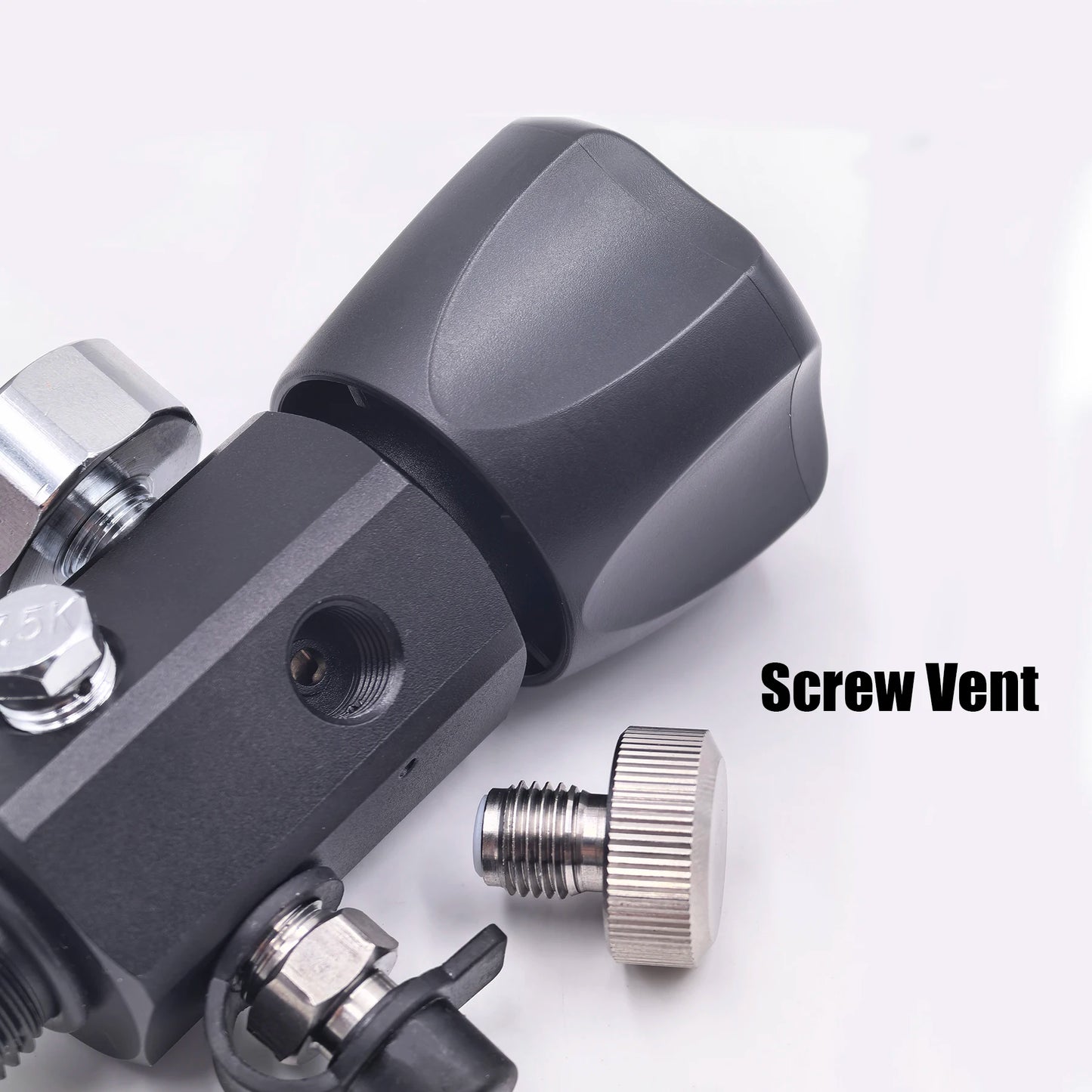 DIN Valve Fill Station Adapter 4500psi/300bar with 20inches Hose Dual Gauge for Charging Scuba Tank Diving