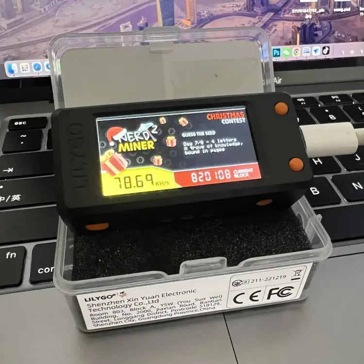 Nerdminer v2 Firmware 1.6.3 Original Board T-display S3 Hashrate 78K/S BTC Lottery Solo Miner Nerd Miner - ALPENZO