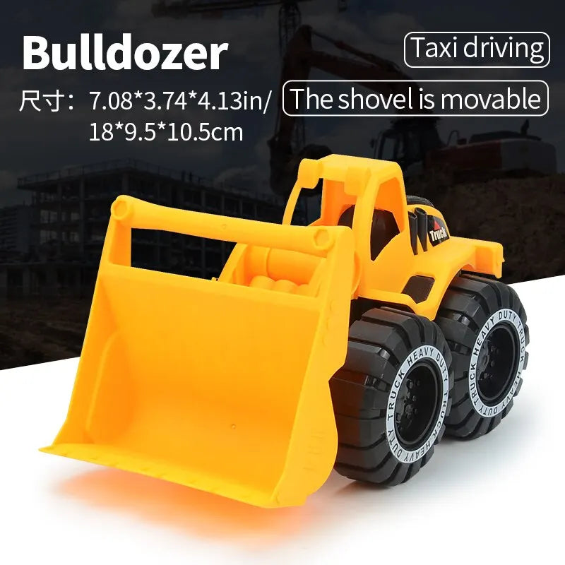 Excavator Dump Truck Model Toy Engineering Vehicle Set .Construction Fleet Toddler Early Education Construction Vehicles Toys ALPENZO