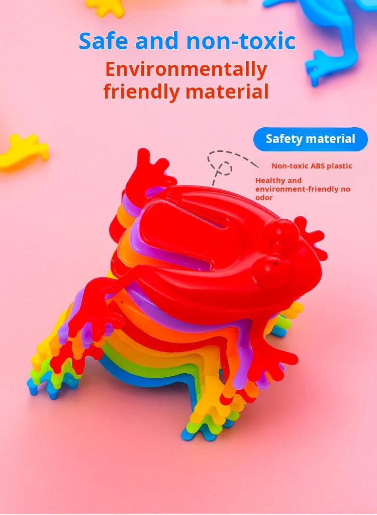 20pcs Solid Color Jumping Frog Plastic Bouncing Frog Jumping Frog Children Educational Toy,Gift for Kids Party Favors, Birthday ALPENZO