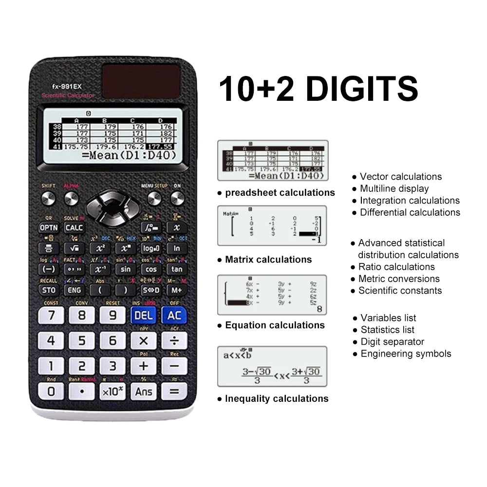 Multifunctional science function calculator-552function Specially designed for student exams, economical packaging,High-End Appe ALPENZO
