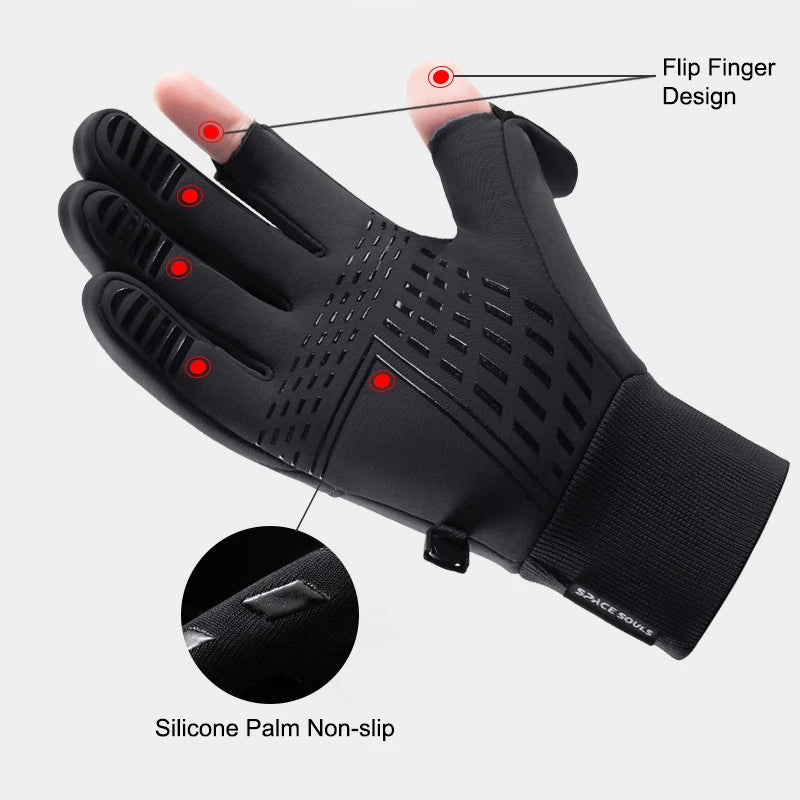 Winter Men's Women's Warm Gloves Windproof Waterproof Touchscreen Gloves Outdoor Sports Running Fishing Cycling Skiing GloveS
