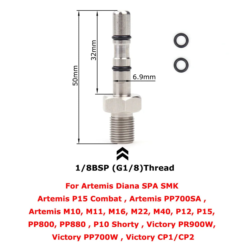 Air Filling Probe for FX Hatsan,BSA,Webley,SMK Artemis,Cricket,WEIHRAUCH,Walther Rotex R8 and RM8,Brocock, PR900