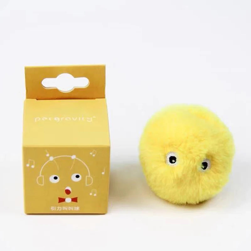 Interactive Ball Smart Cat Toys Plush Electric Catnip Training Toy Kitten Touch Sounding Pet Product Squeak Toy Ball - ALPENZO