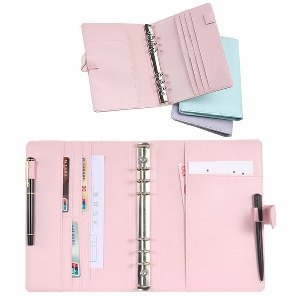 New Vintage Refillable Notebook File Folder Notepad Cover Leather Ring Binder Office Supplies ALPENZO
