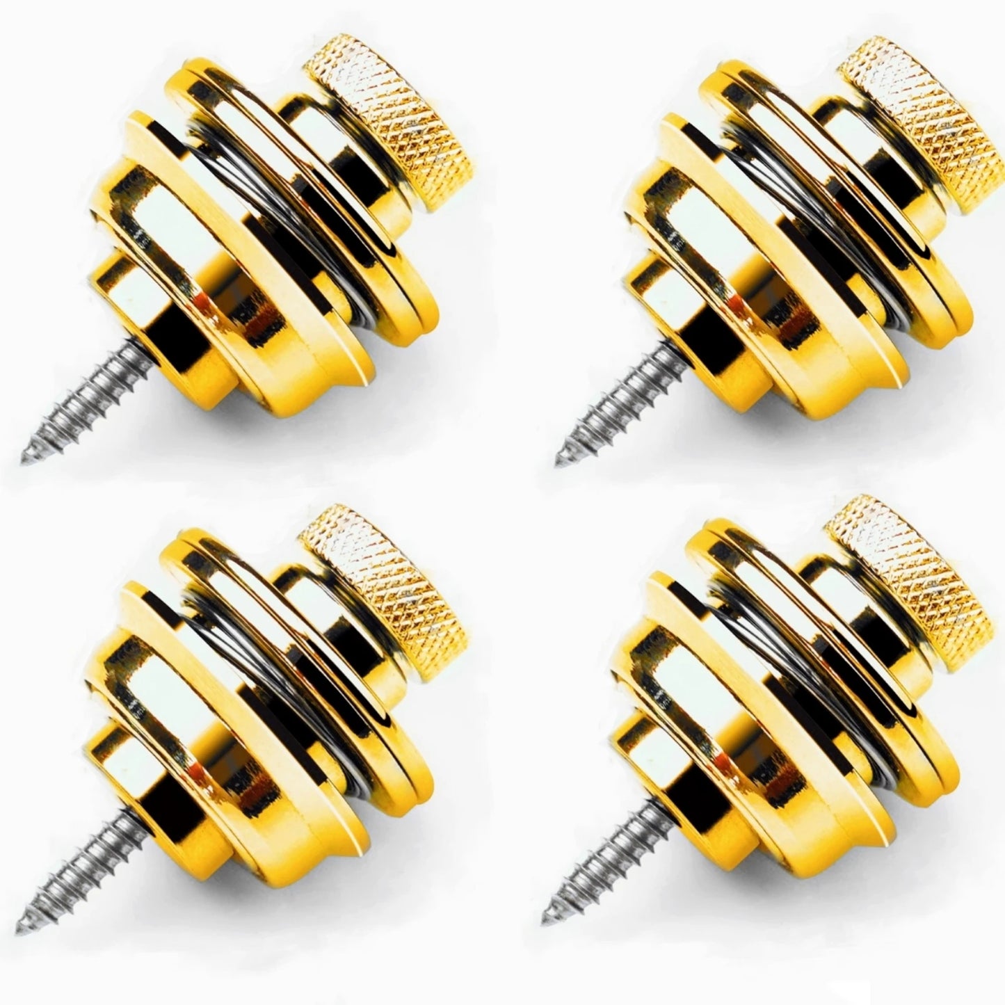 Miwayer Guitar Strap Lock 1 PCS Heavy Duty Metal Button Security Straplock for Electric Acoustic Guitar Bass Ukulele
