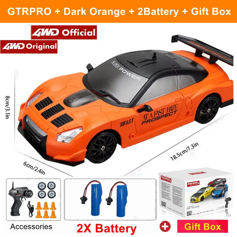 2.4G High speed Drift Rc Car 4WD Remote Control AE86 Model GTRPRO Vehicle Car RC Racing Cars Toy for Children Christmas Gifts ALPENZO