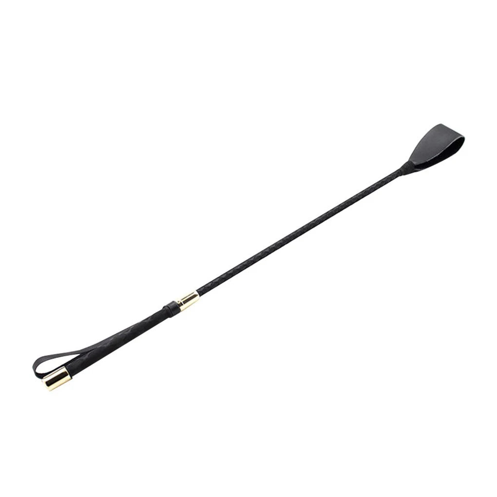 Riding Equestrian Whip Training PU Leather Lash Anti-slip Portable Learning for Outdoor Racing Performance Beginner